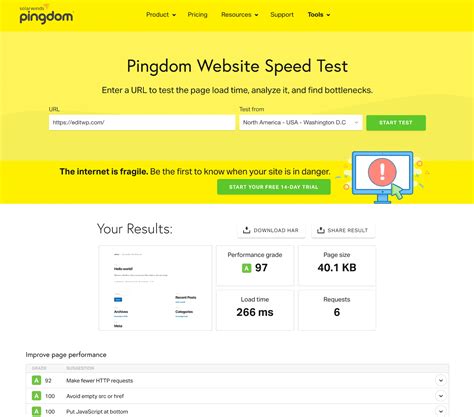 Website Speed Test 